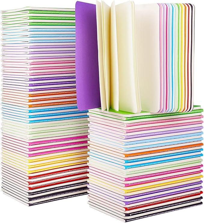 Gwybkq Small Blank Notepads Bulk 120Pcs Unlined Journals Mini Sketchbooks by Gwybkq