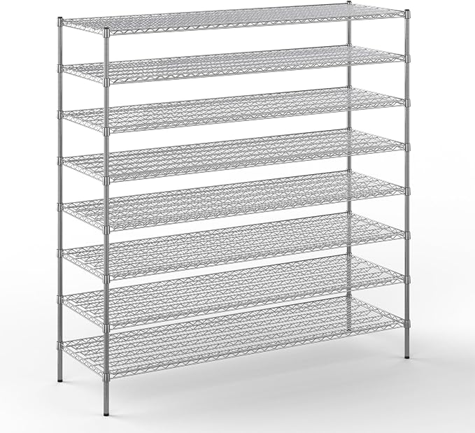 Regal Altair 24" Deep x 72" Wide x 74" Height Wire Shelving Kit | 8-Tier | NSF by Regal+Altair