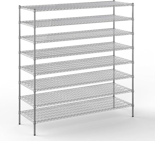 Regal Altair 24" Deep x 72" Wide x 74" Height Wire Shelving Kit | 8-Tier | NSF by Regal+Altair