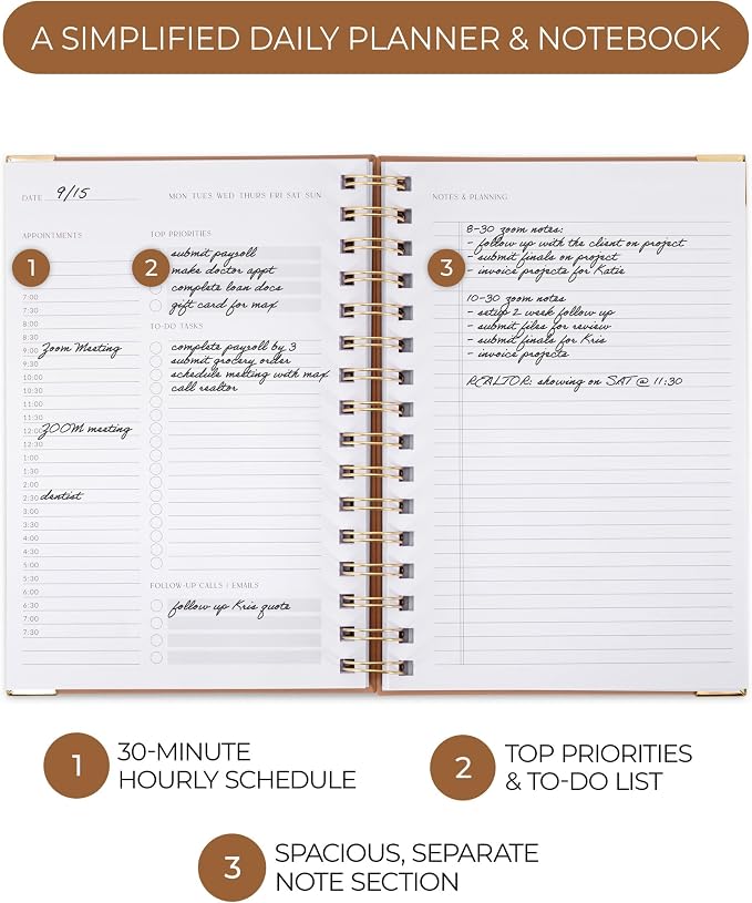ZICOTO Aesthetic Daily Planner And Notebook - Image 2