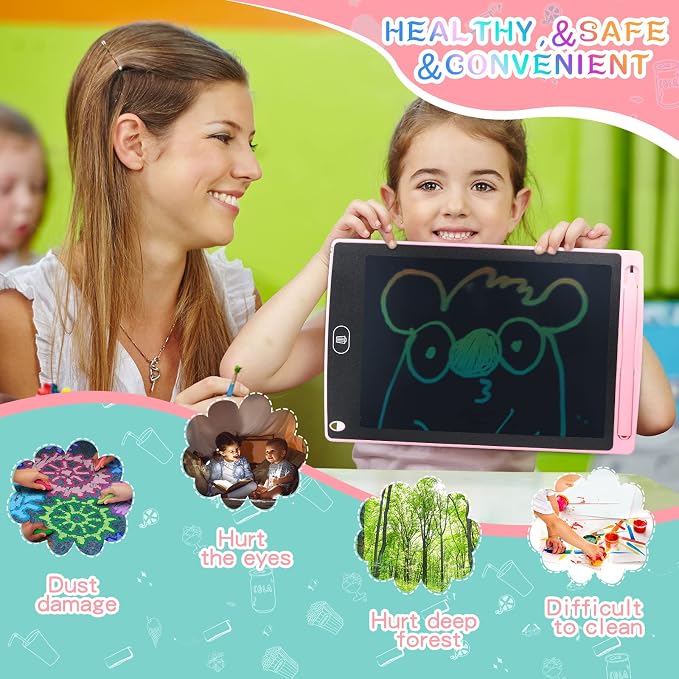 Zonon 4 Pcs LCD Writing Tablet 8.5 Inch Doodle Board Tablet Drawing Gifts LCD - Image 4