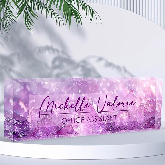 Personalized Office Name Plate, Custom Name Plate by Flpoxzd