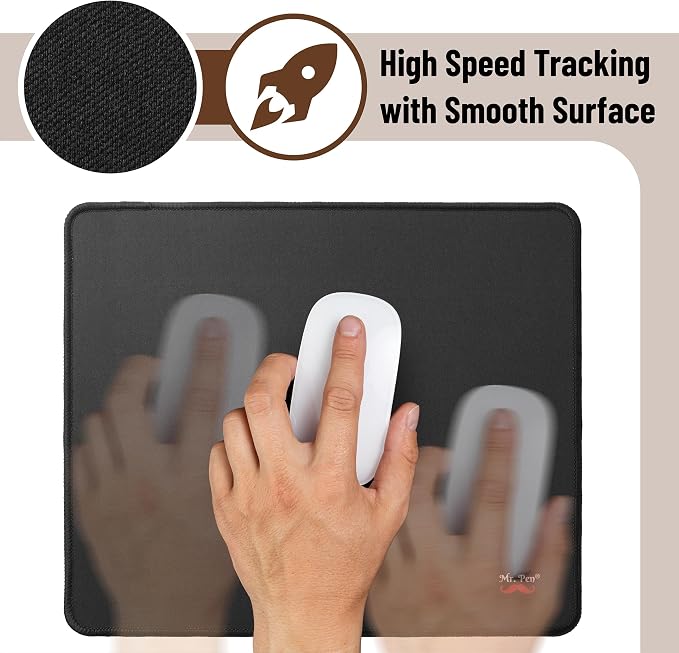 Mr. Pen 2 Pack Beige Gaming Mouse Pads - Image 4