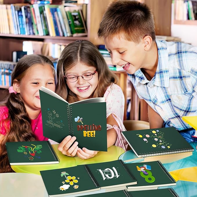 Yahenda 36 Pcs Spiral Notebook Bulk A5 Journal Lined 8.3'' x 5.5'' Writing Composition Paper Small Notepad Subject Notebook for Students Office Business Back to School Supplies (Deep Green)-DeskLoop Office