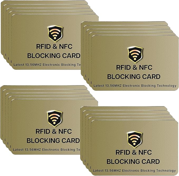 SaiTech IT 20 Pack RFID Blocking Card, One Card Protects Entire Wallet Purse by SaiTechIT