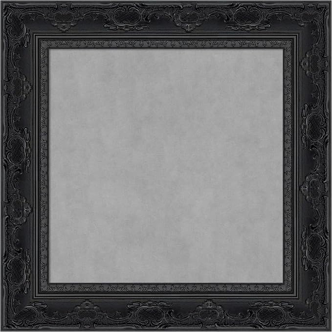 Amanti Art Black Framed Magnetic Board 16x16 X-Small Vision Board by AmantiArt