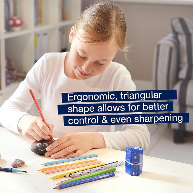 Faber-Castell Grip Trio Manual Pencil Sharpener - Image 4