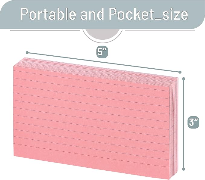 Mr. Pen- Lined Index Cards, 180 Cards, Morandi Colors | Bulk 3x5 Index Cards - Image 3
