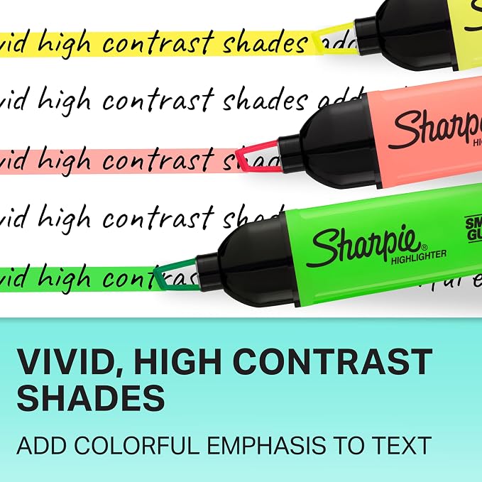 Sharpie Clear View Highlighters, Chisel Tip Highlighter Marker Set, Back to - Image 5