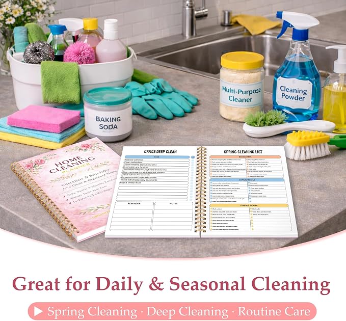Home Cleaning Planner & Checklist Book - Image 5