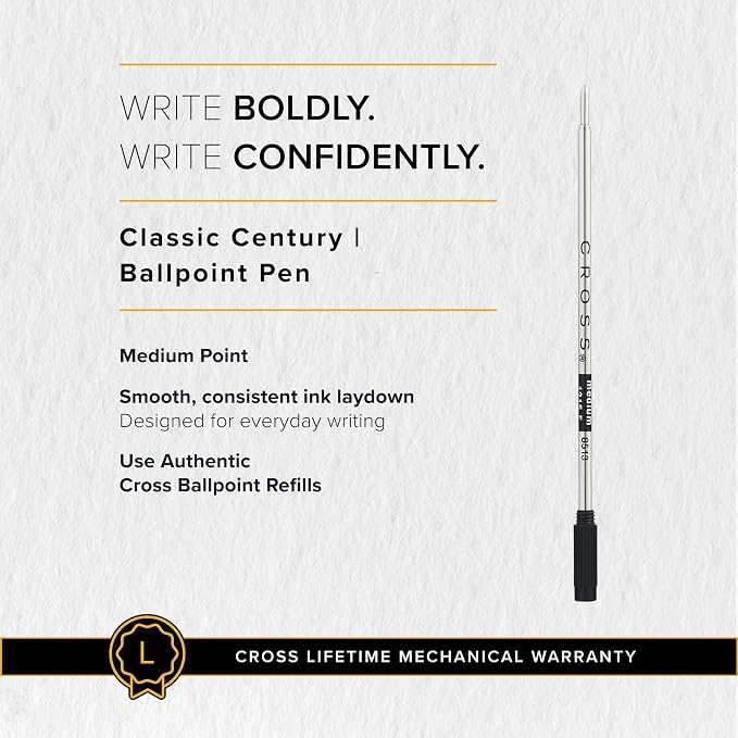 Cross Classic Century Lustrous Chrome Ballpoint Pen - Image 6