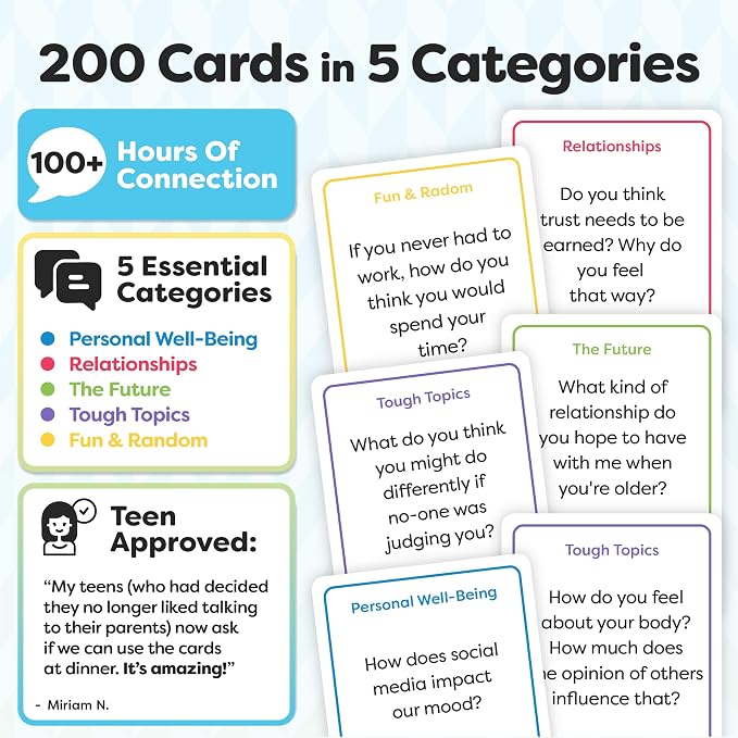200 Conversation Cards for Teens - Image 3