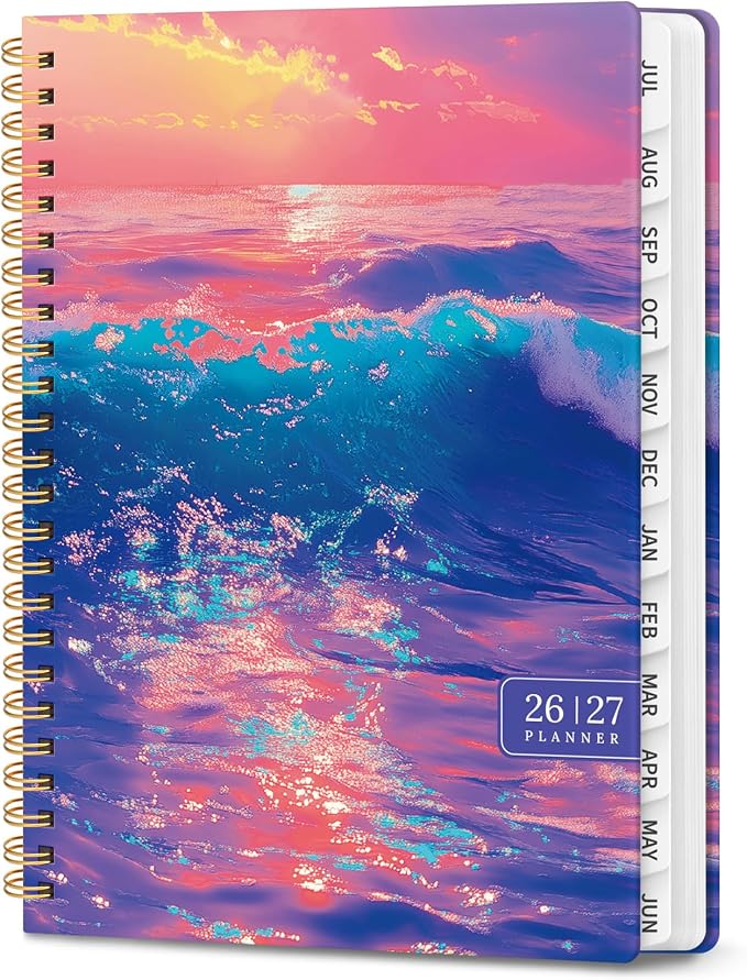 Planner 2026-2027, Hardcover Monthly and Weekly Academic Planner July 2026 by Zotia