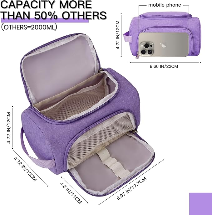Large Pencil Pouch,Pencil Case Aesthetic,Zipper Pencil Box For Girls Back To School Supplies Emergency Bag Makeup Bag (Purple)-DeskLoop Office