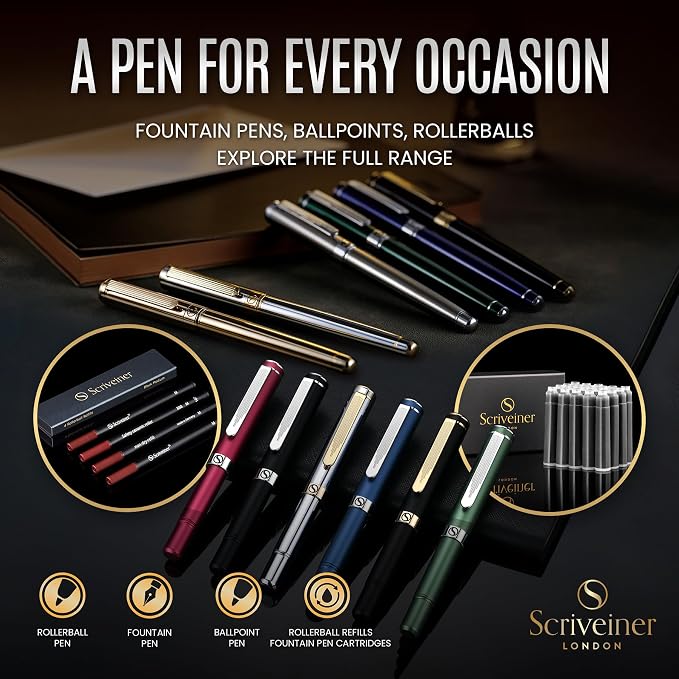 Scriveiner Personalized Deep Crimson Red Pen - Image 6