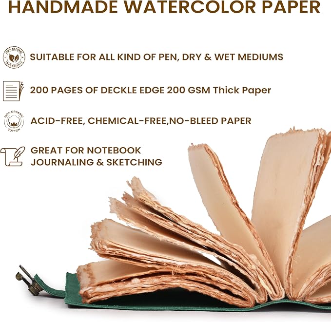 LEATHER VILLAGE Leather Bound Vintage Journal - Image 3