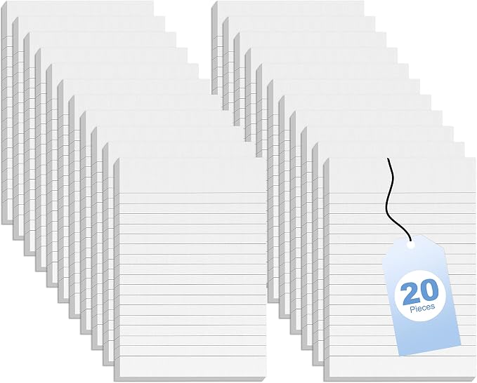 20 Pack Note Pads 50 Sheets Small Notepads 4x6 Inch Lined Writing Memo Pads by notepads