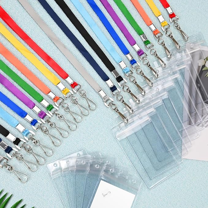 20 Pack Cruise Lanyard With Waterproof ID Card Holder, Durable Assorted Color - Image 5