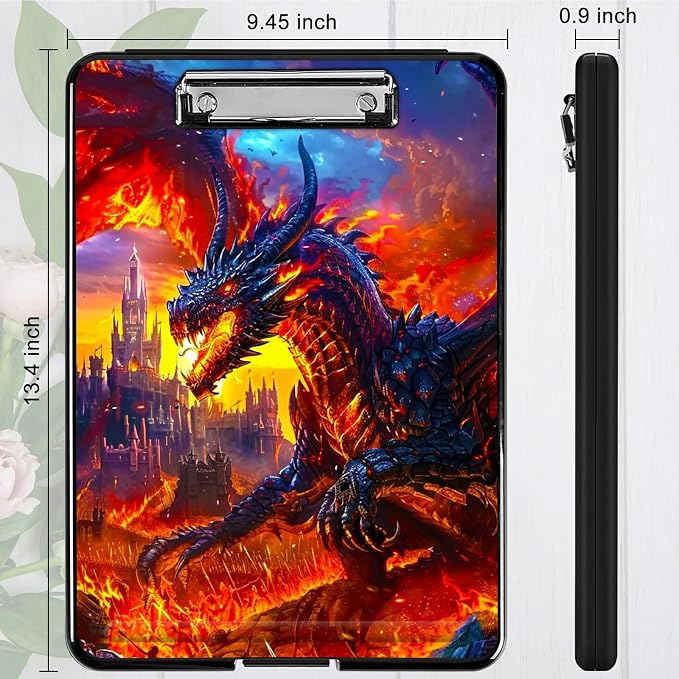 Castle Flaming Dragon A4 Clipboard - Image 4