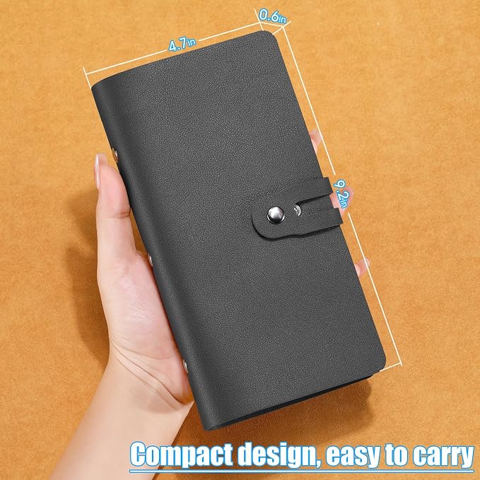 Leather Receipt Organizer, Portable Receipt Holder - Image 9
