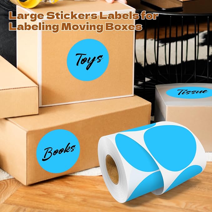 3 Inch Round Color Coding Labels - Image 5