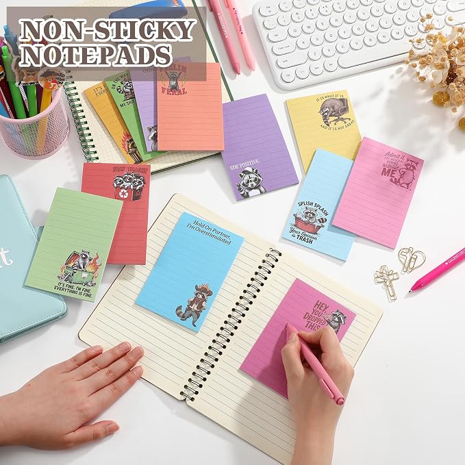 12 Pack Funny Notepads, 5x3 Inches Sarcastic Note Pads Memo Fun Office Gifts - Image 6