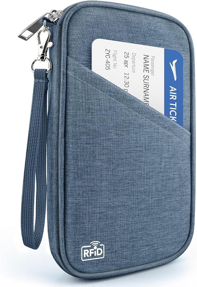Passport Holder Family RFID Travel Document Organizer by Unknown