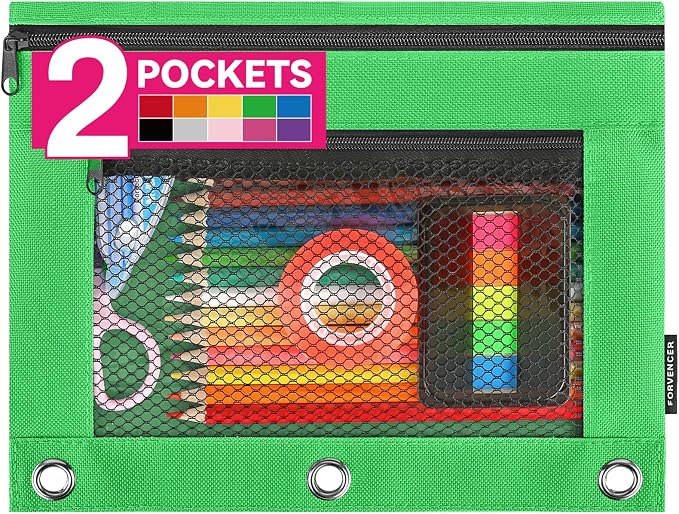 Forvencer Adorable Zipper Pencil Pouch, Cute Zipper Pouch by Forvencer