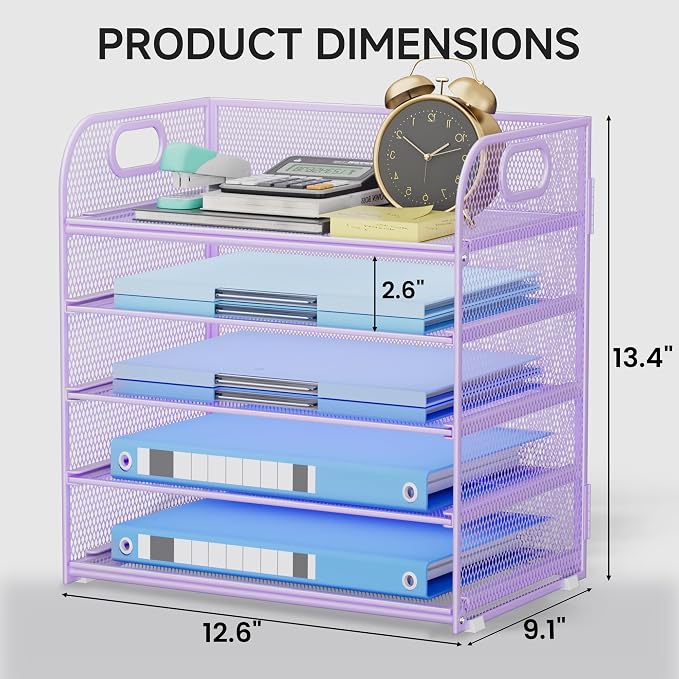 5-Tier Stackable Paper Organizer - Image 2