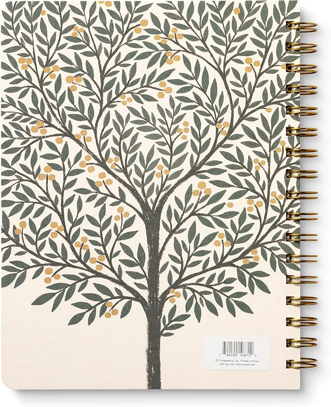 Compendium Spiral Notebook – Good Things Are Always Beginning – A Designer Spiral Notebook with 192 Lined Pages, College Ruled, 7.0”W x 9.25”H-DeskLoop Office