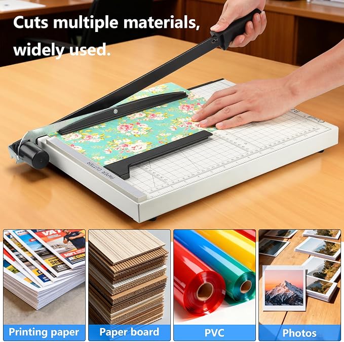 Ecraft 15" Guillotine Paper Cutter : Heavy-Duty Steel Base, 15-Sheet Capacity - Image 5