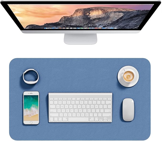 Hsurbtra Desk Pad, 23.6" x 13.8" PU Leather Desk Mat, M Extended Mouse Pad by Hsurbtra