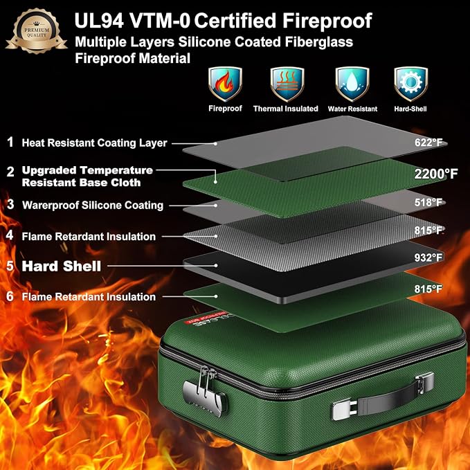 COLCASE Fireproof Document Box - Image 2