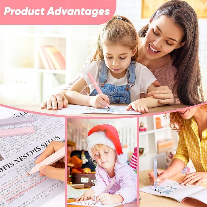 Taotree 12Pcs Aesthetic Cute Highlighters Assorted Colors, Back to School | - Image 5