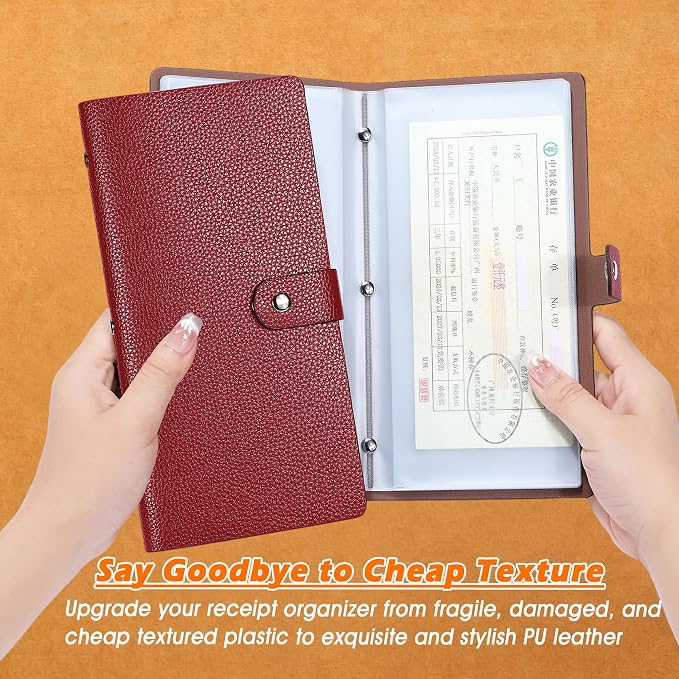 Leather Receipt Organizer, Coupon Organizer - Image 3