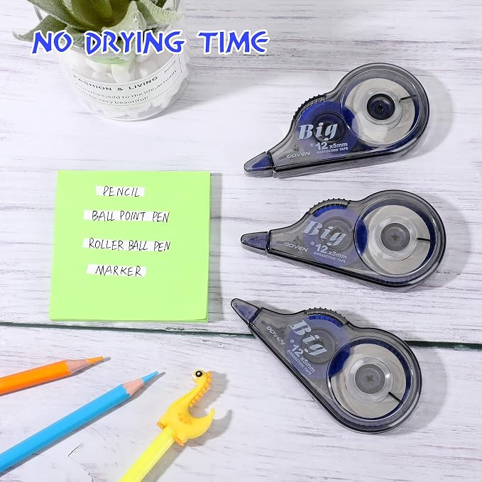 Chivao 100 Pack White Correction Tape, Classroom Correction Tape Wipe Out Easy - Image 4
