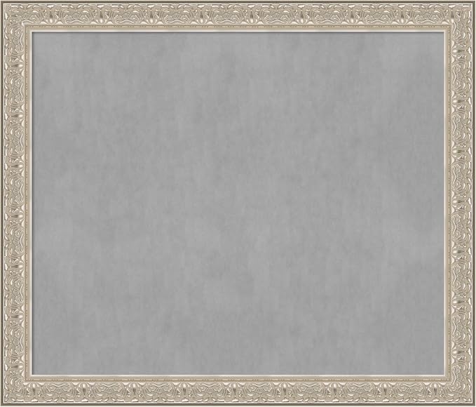 Amanti Art Silver Framed Magnetic Board 47x55 Oversize Vision Board by AmantiArt
