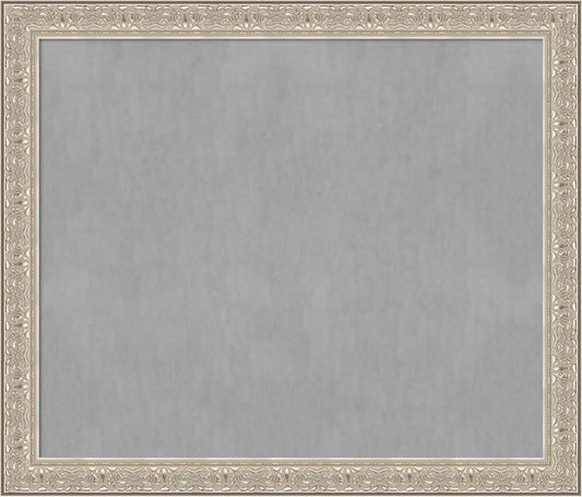 Amanti Art Silver Framed Magnetic Board 47x55 Oversize Vision Board by AmantiArt