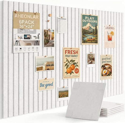 AHEONLAR Felt Bulletin Board 36"x 24", Cork Boards by garden