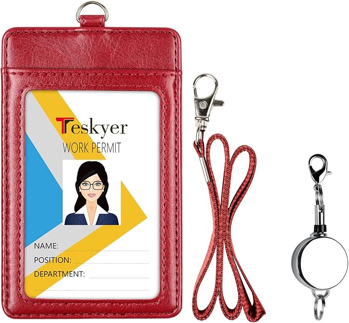Teskyer Leather Badge Holder - Image 3