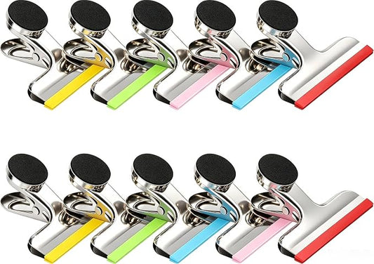 Magnetic Chip Clips, Stainless Steel Chip Bag Clips by HOUSEAGAIN