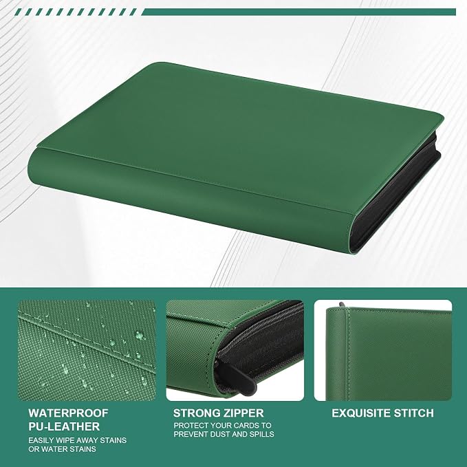 16 Pocket Toploader Binder, Holds 640 Top Loaders, Top Loader Binder - Image 4