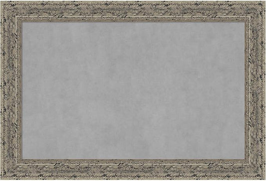 Amanti Art Silver Framed Magnetic Board 25x37 Large Vision Board by AmantiArt