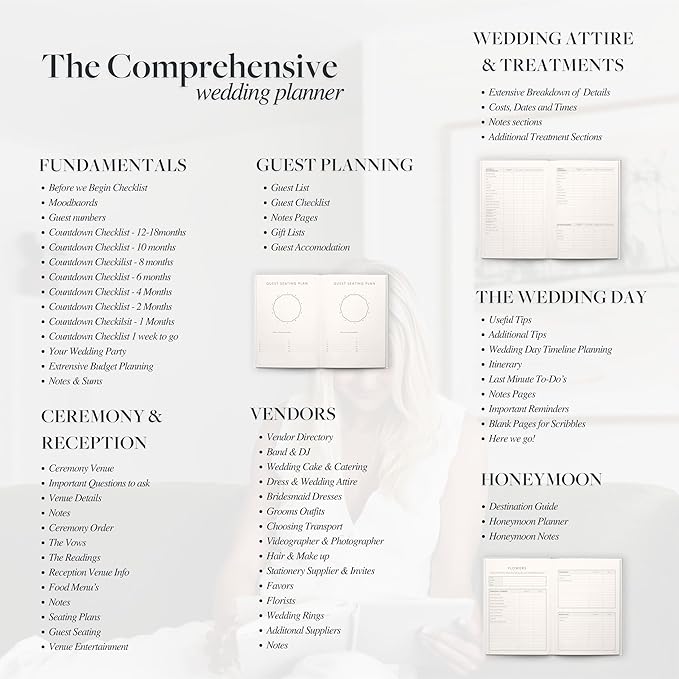 Award Winning Scribble & Dot® Wedding Planner Book and Organizer - Image 3