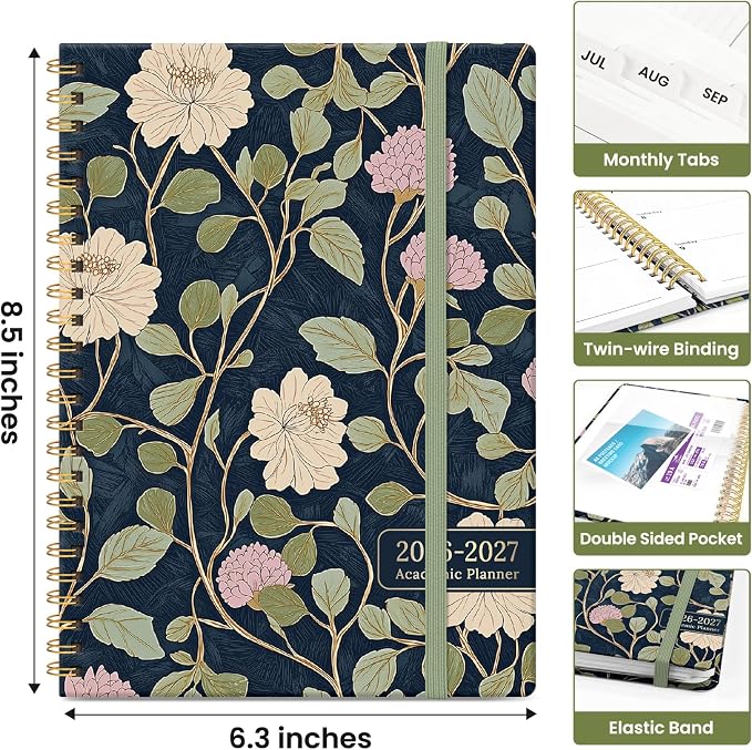Planner 2026-2027, Academic Year Monthly and Weekly Calendar Planner, Jul 2026 - Image 4