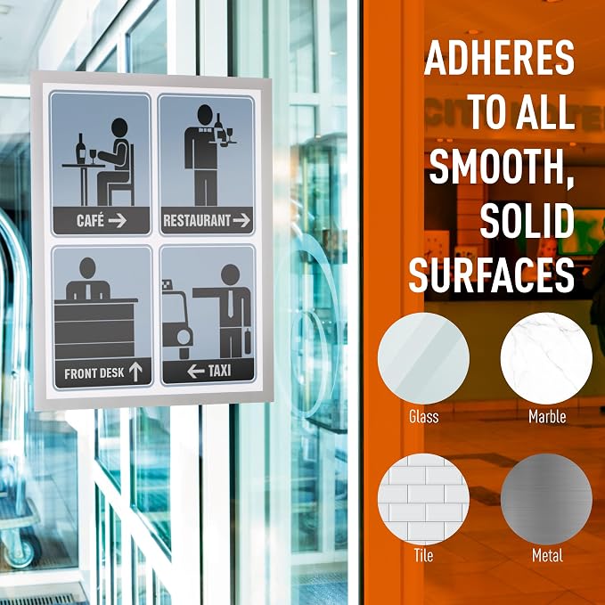 Durable Duraframe Self-Adhesive Sign Holder - Image 7