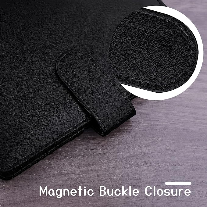 Antner A6 PU Leather Notebook Binder Refillable 6 Ring Budget Binder - Image 4