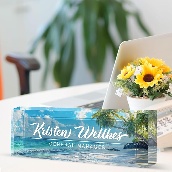 Personalized Office Name Plate, Custom Name Plate - Image 3