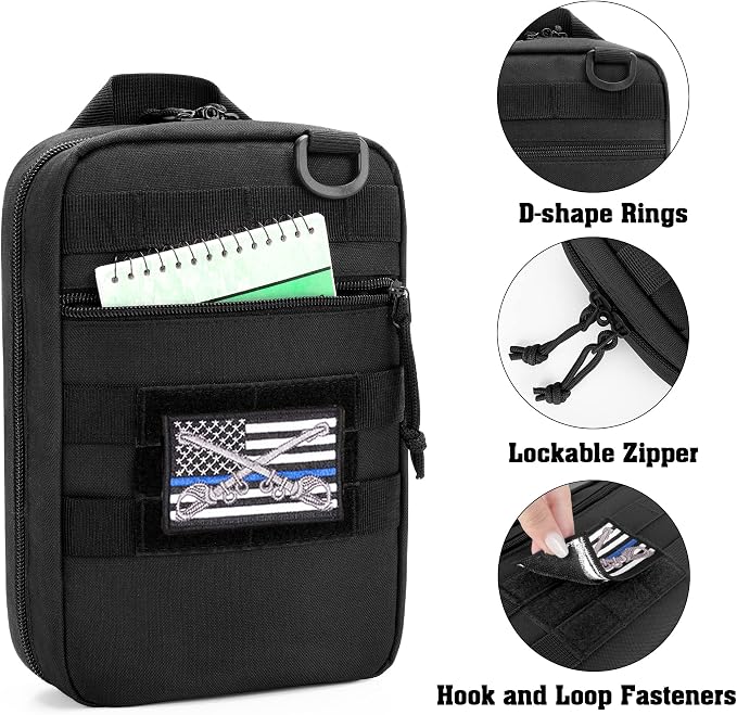 DSLEAF Tactical Pistol Magazine Storage Bag, MOLLE Mag Pouch Hold Up to 10x - Image 3