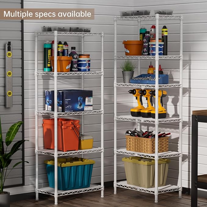 SINGAYE Small Wire 5 Adjustable Shelves Pantry Metal Shelf Floor Organizer | - Image 2